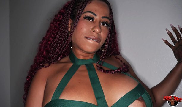 Lex LaFlame – Hot Ebony Performance with Big Black Cock